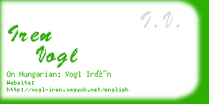 iren vogl business card